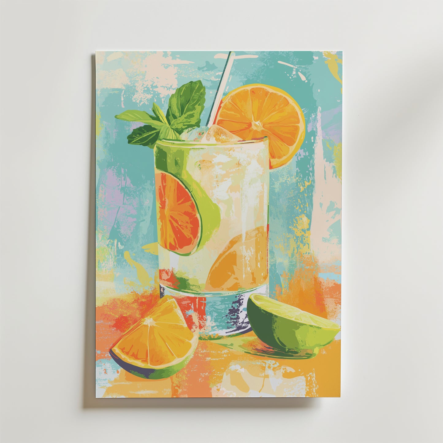 Golden Citrus Fizz Poster