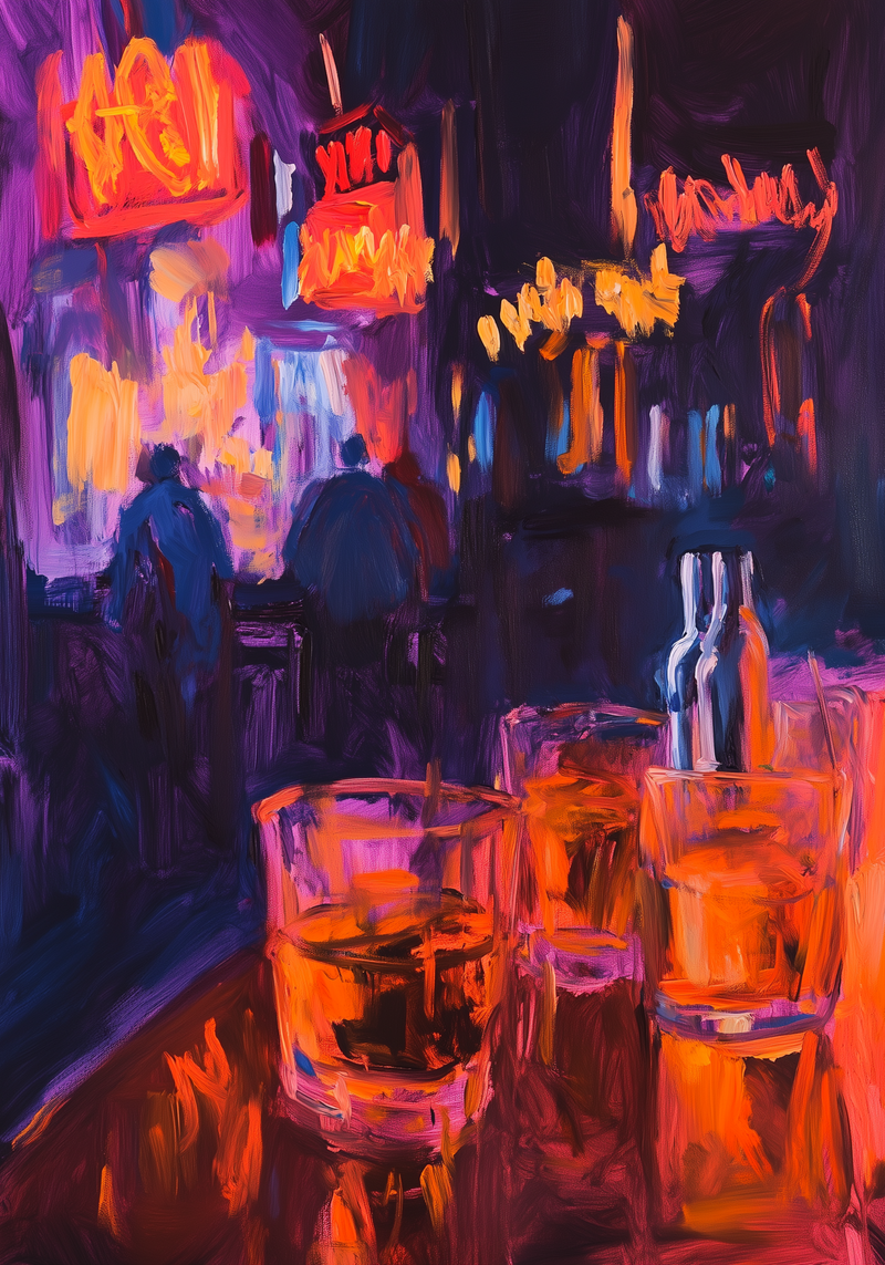 Abstract Bar Poster