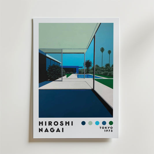 Hiroshi Nagai Poolside Morning Poster