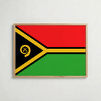 Vanuatu National Flag Poster – poster väggdekoration inredning – Affischer hos Bozetto