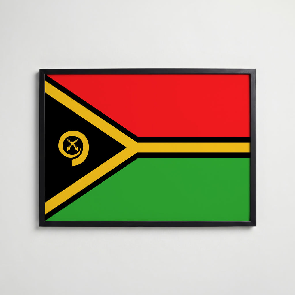 Vanuatu National Flag Poster affisch – köp poster online – Bozetto väggdekoration