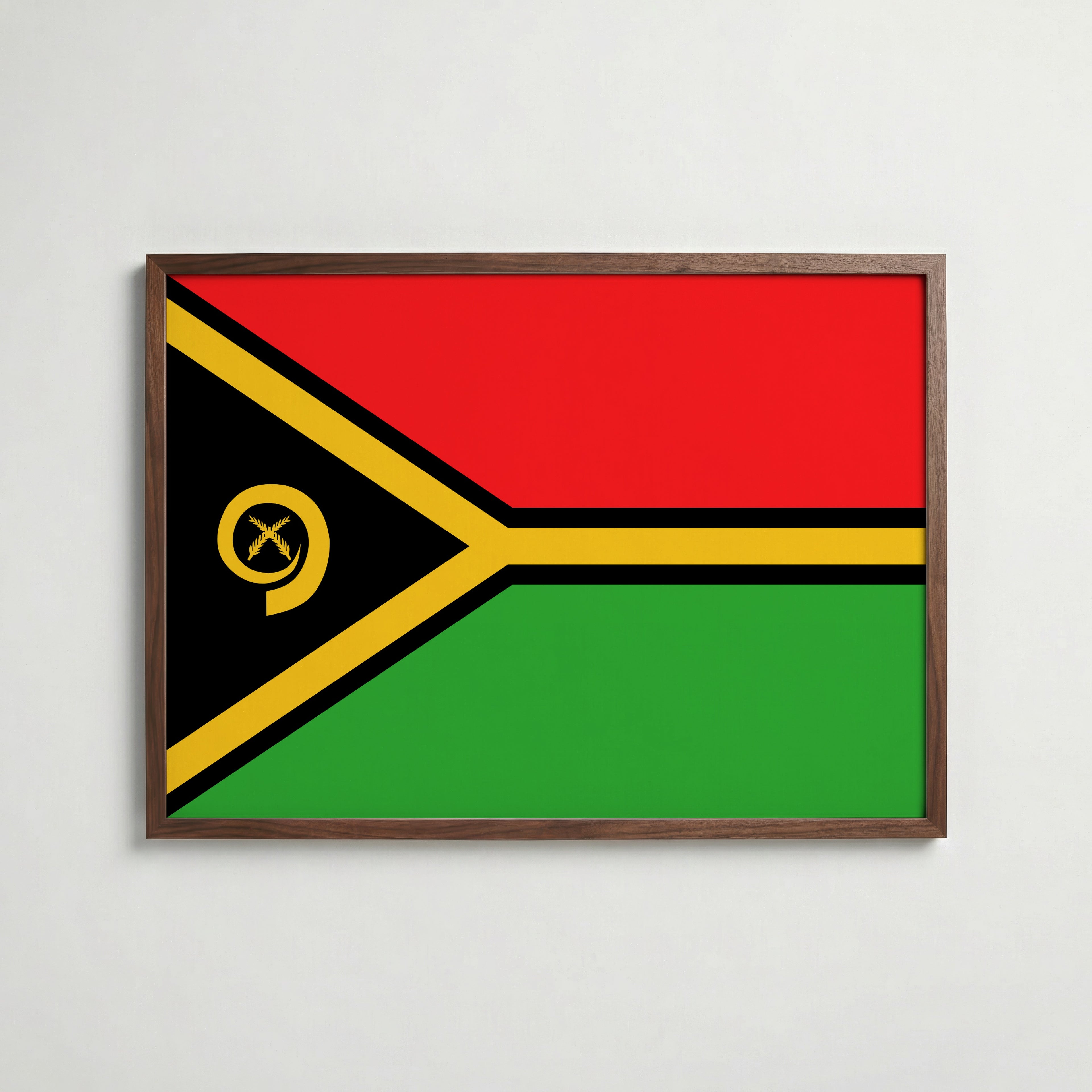 Vanuatu National Flag Poster poster – väggdekoration för hemmet – köp hos Bozetto