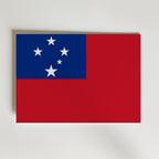 Samoa National Flag Poster affisch – poster till väggdekoration – köp online hos Bozetto
