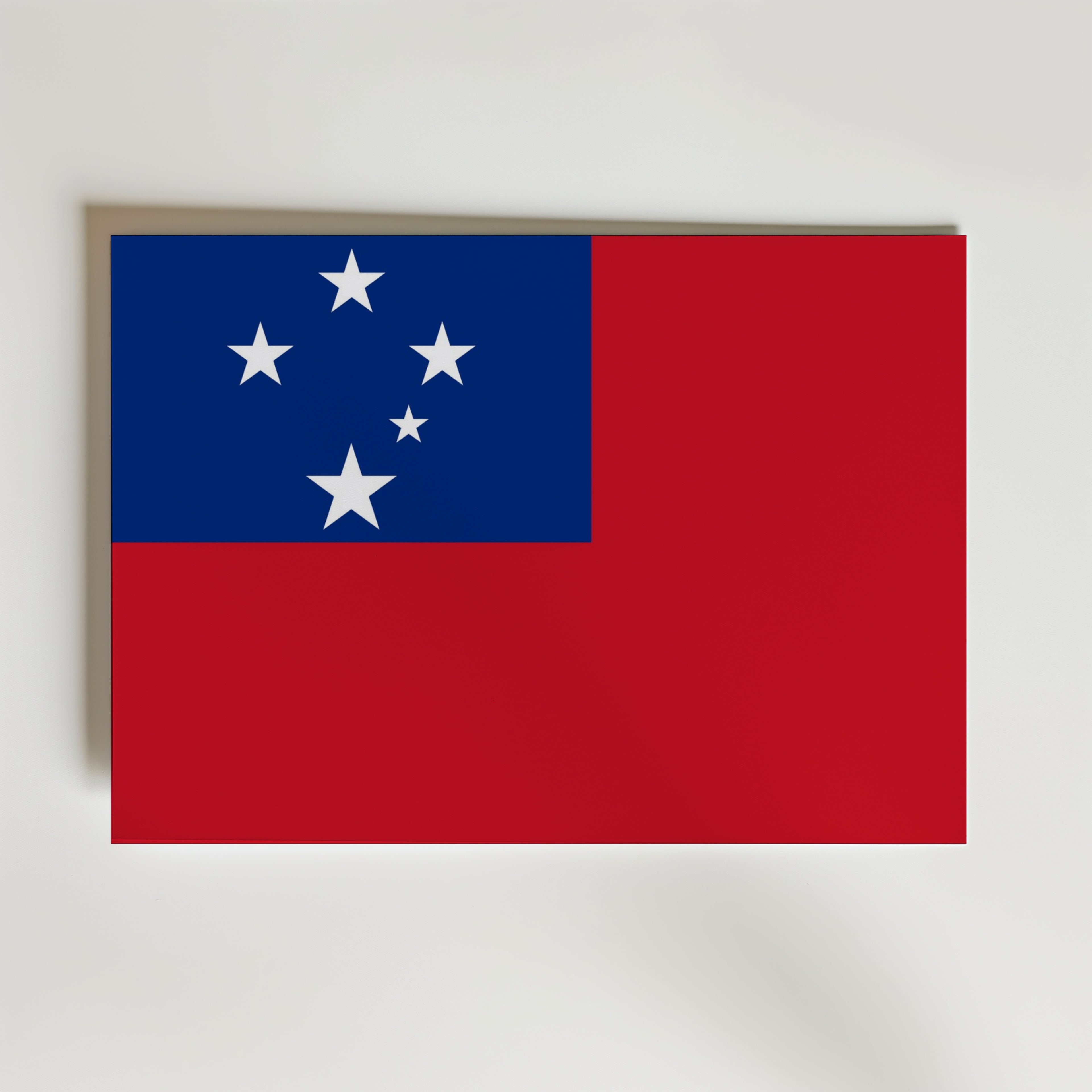 Samoa National Flag Poster affisch – poster till väggdekoration – köp online hos Bozetto