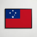Samoa National Flag Poster affisch – köp poster online – Bozetto väggdekoration