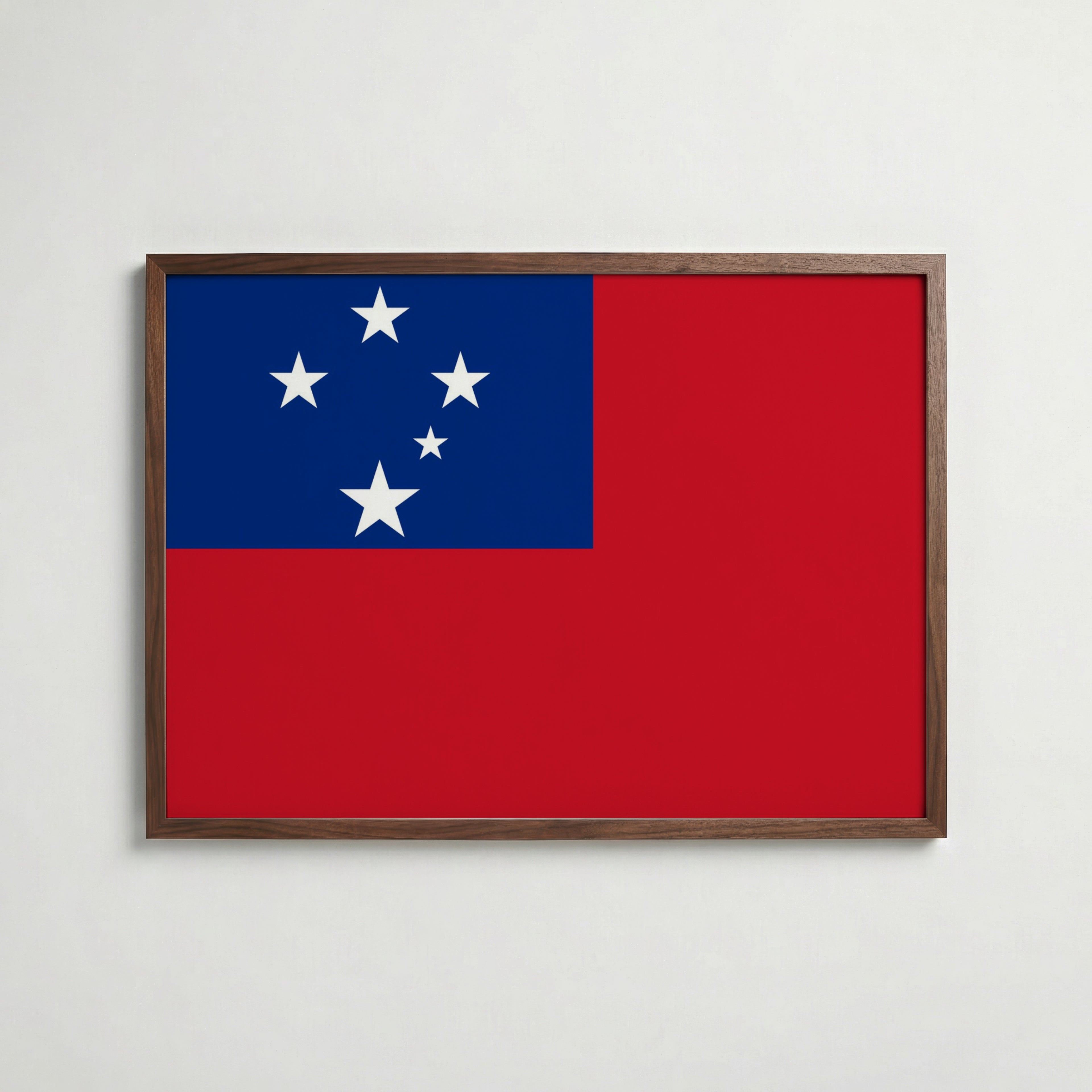 Samoa National Flag Poster poster – väggdekoration för hemmet – köp hos Bozetto