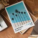 Hiroshi Nagai Palms by the Coast Poster