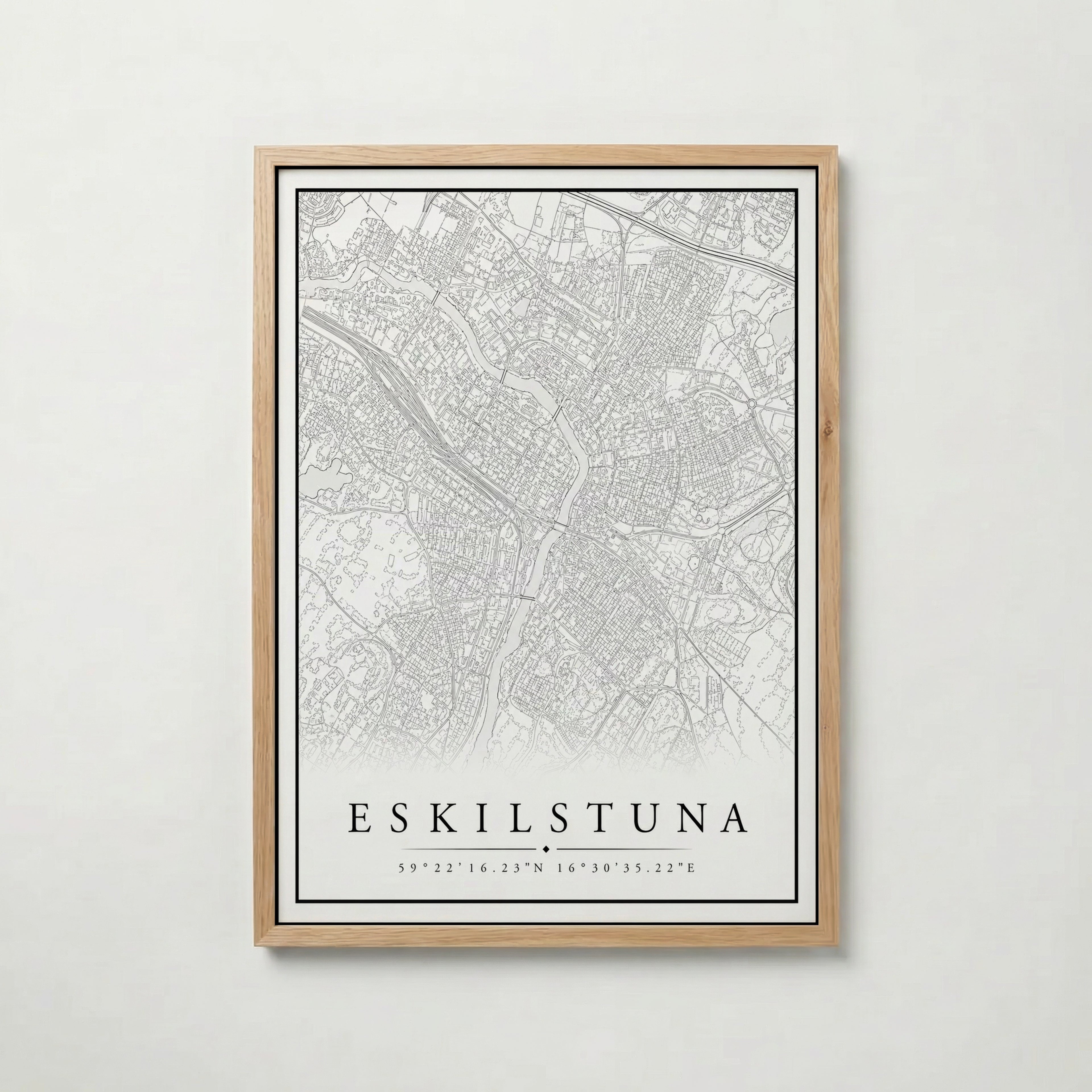 Eskilstuna Karta Poster