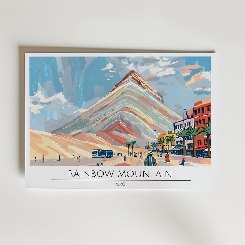 Rainbow Mountain Poster