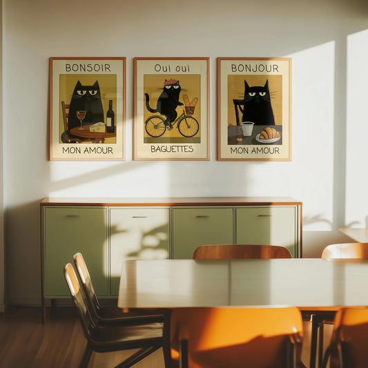 Bundle 3-pack Parisian Cat Trio