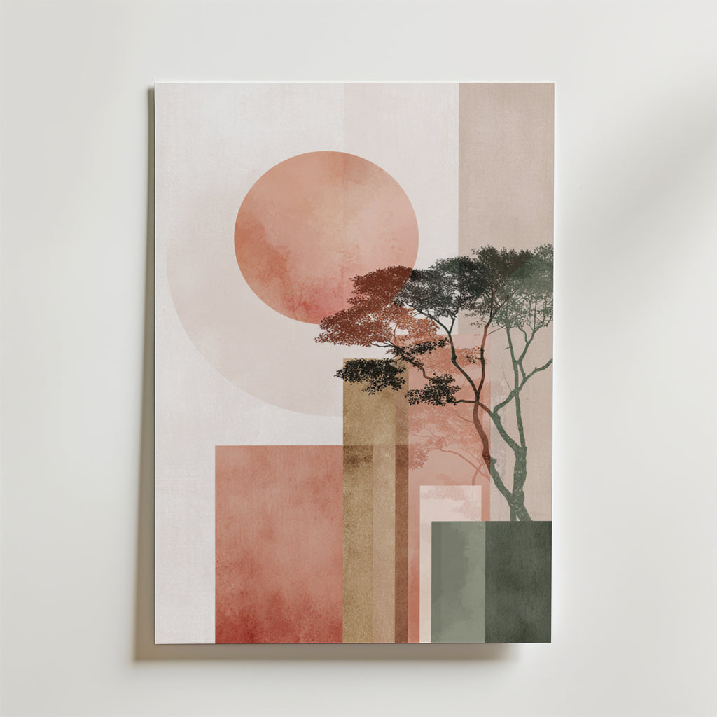 Silent Sun Geometry Poster