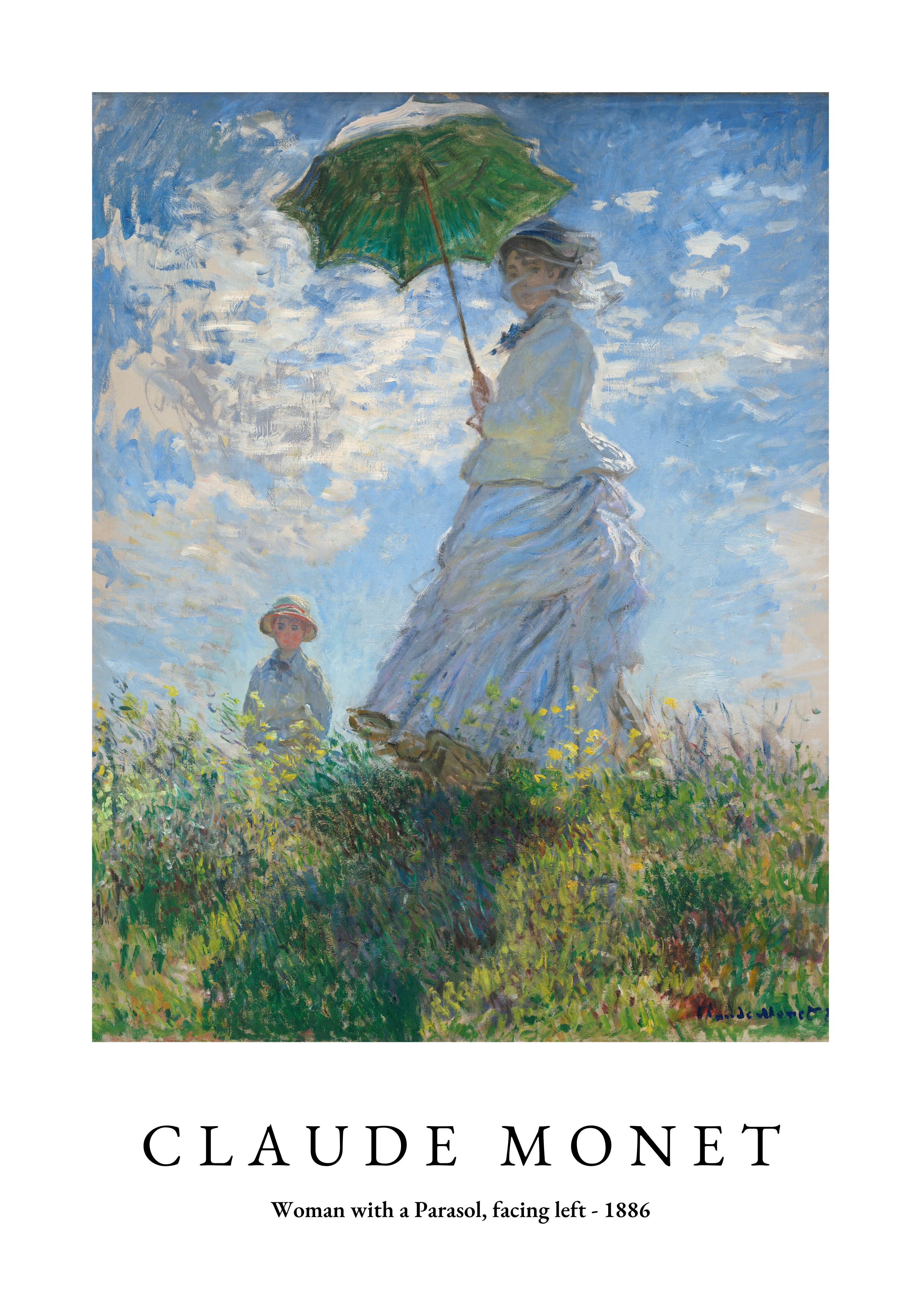 Claude Monet Woman With a Parasol Poster