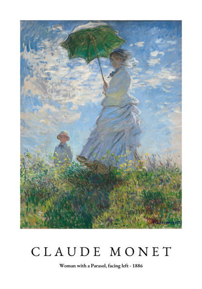 Claude Monet Woman With a Parasol Poster