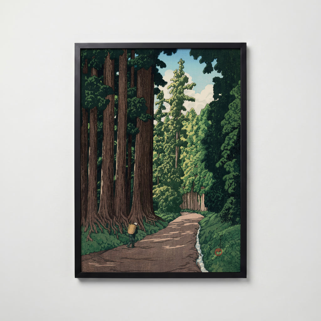 The Road to Nikko Kawase Hasui Poster – köp affisch till hemmet – Bozetto väggdekoration