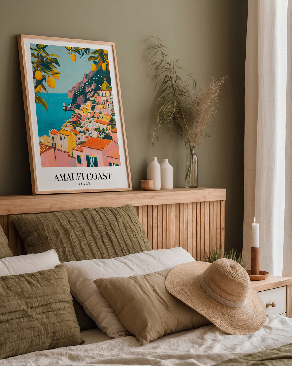Sunlit Amalfi Coast Poster