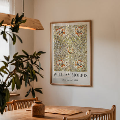 William Morris Honeysuckle 1886 Poster