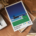 Hiroshi Nagai Minimalist Poolside Poster