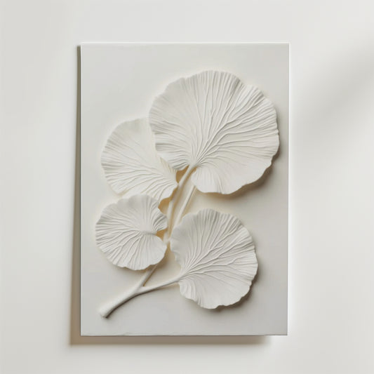 Ginkgo Leaf Textured No.2 Poster