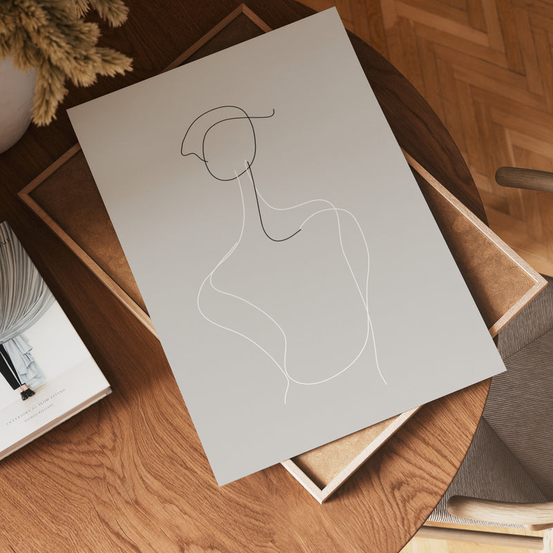Elegant Contour Poster