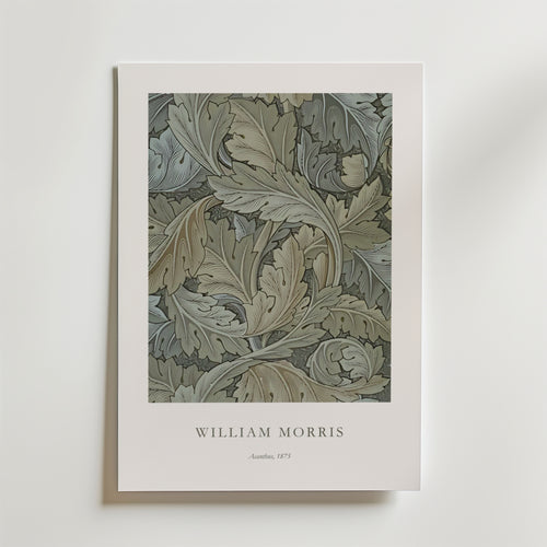 William Morris Acanthus – stilfullt konsttryck från Bozetto, tryckt på matt finpapper