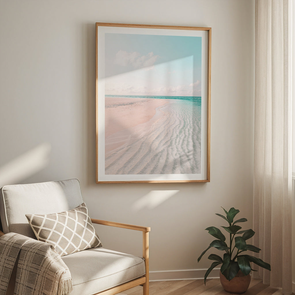 Pastel Shoreline Poster