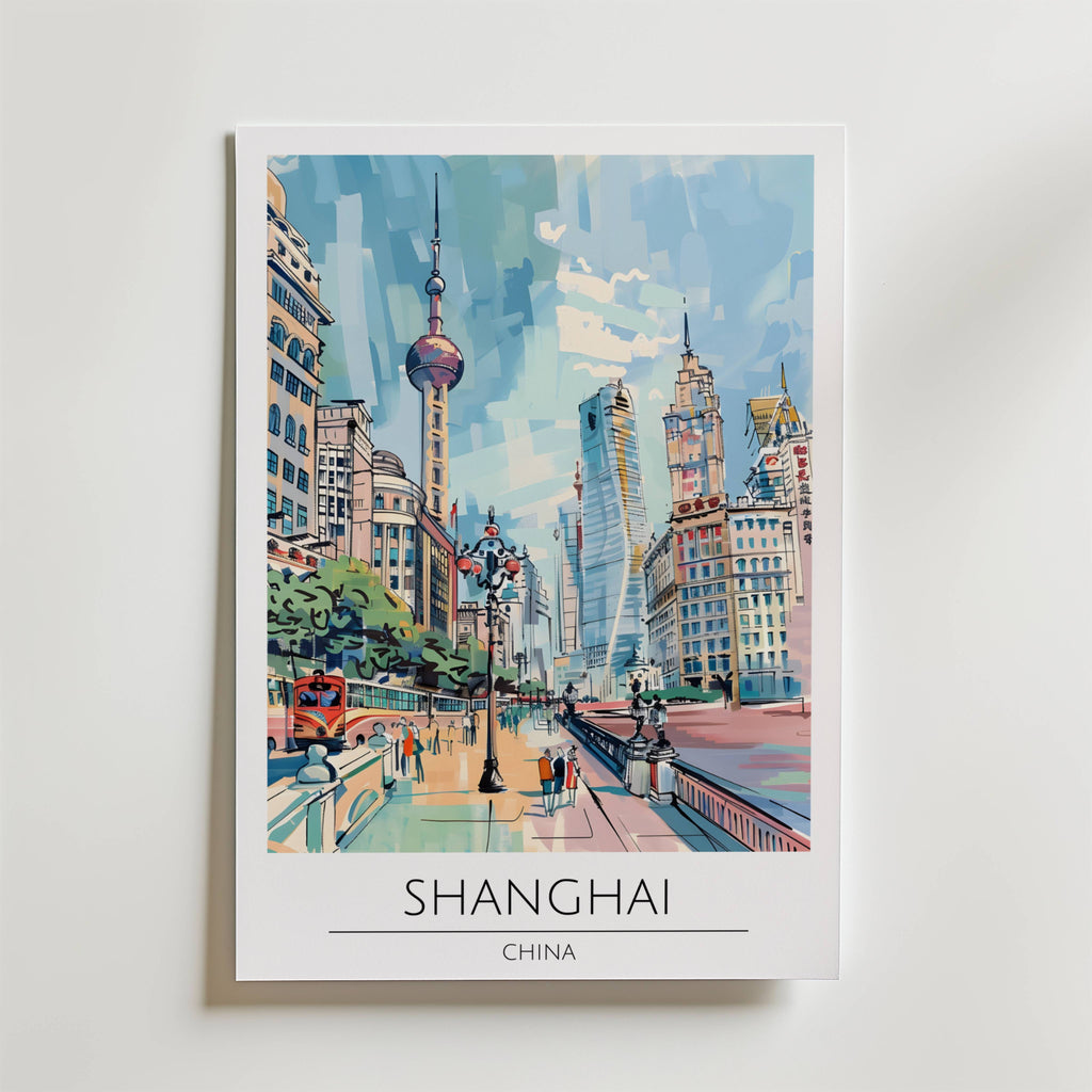 Shanghai Skyline Walk Poster