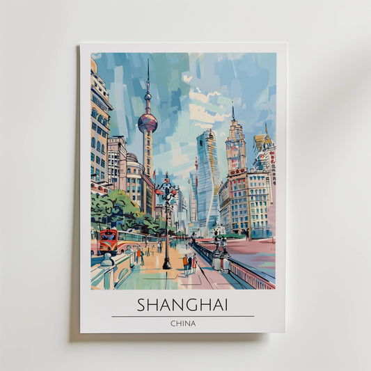 Shanghai Skyline Walk Poster