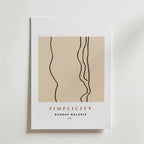Simplicity Lines Poster