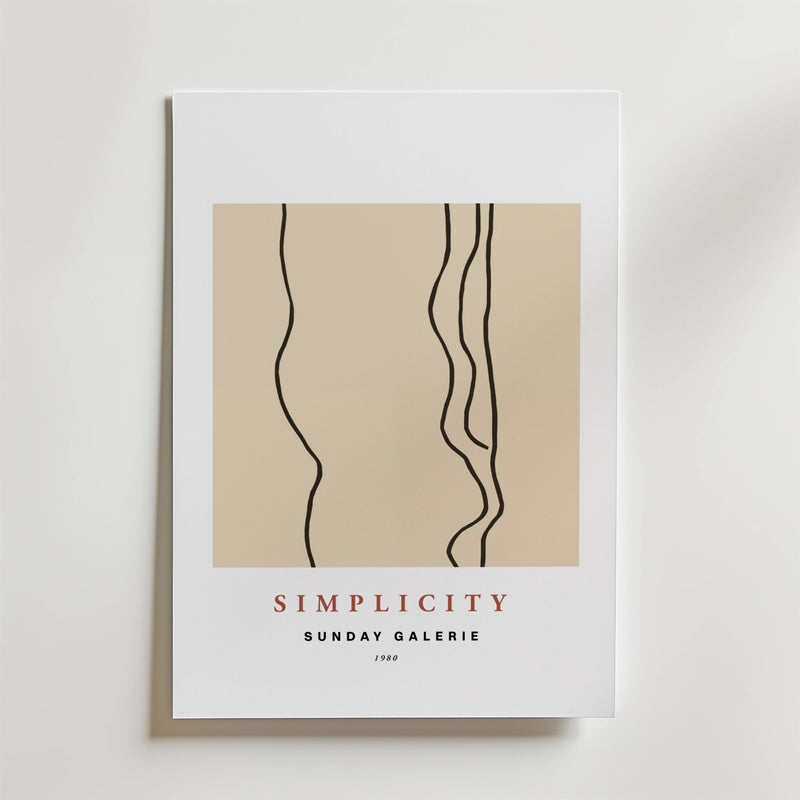 Simplicity Lines Poster