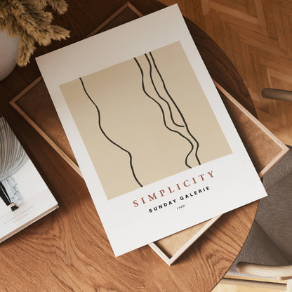 Simplicity Lines Poster