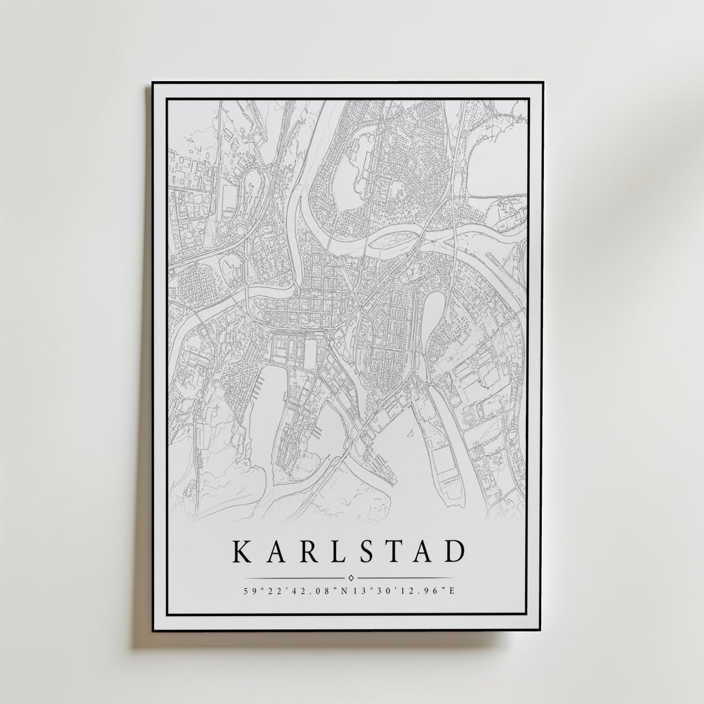 Karlstad Karta Poster