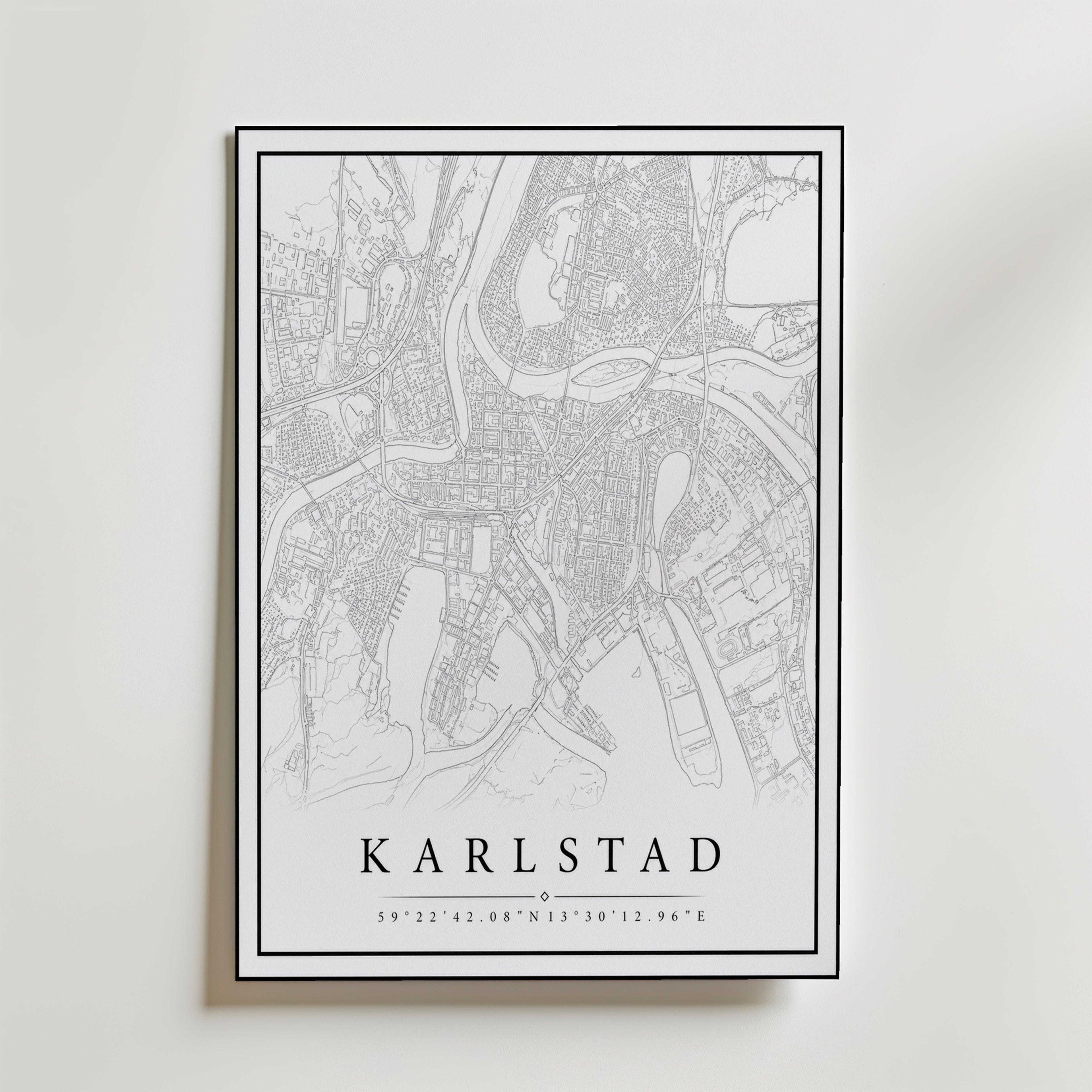 Karlstad Karta Poster