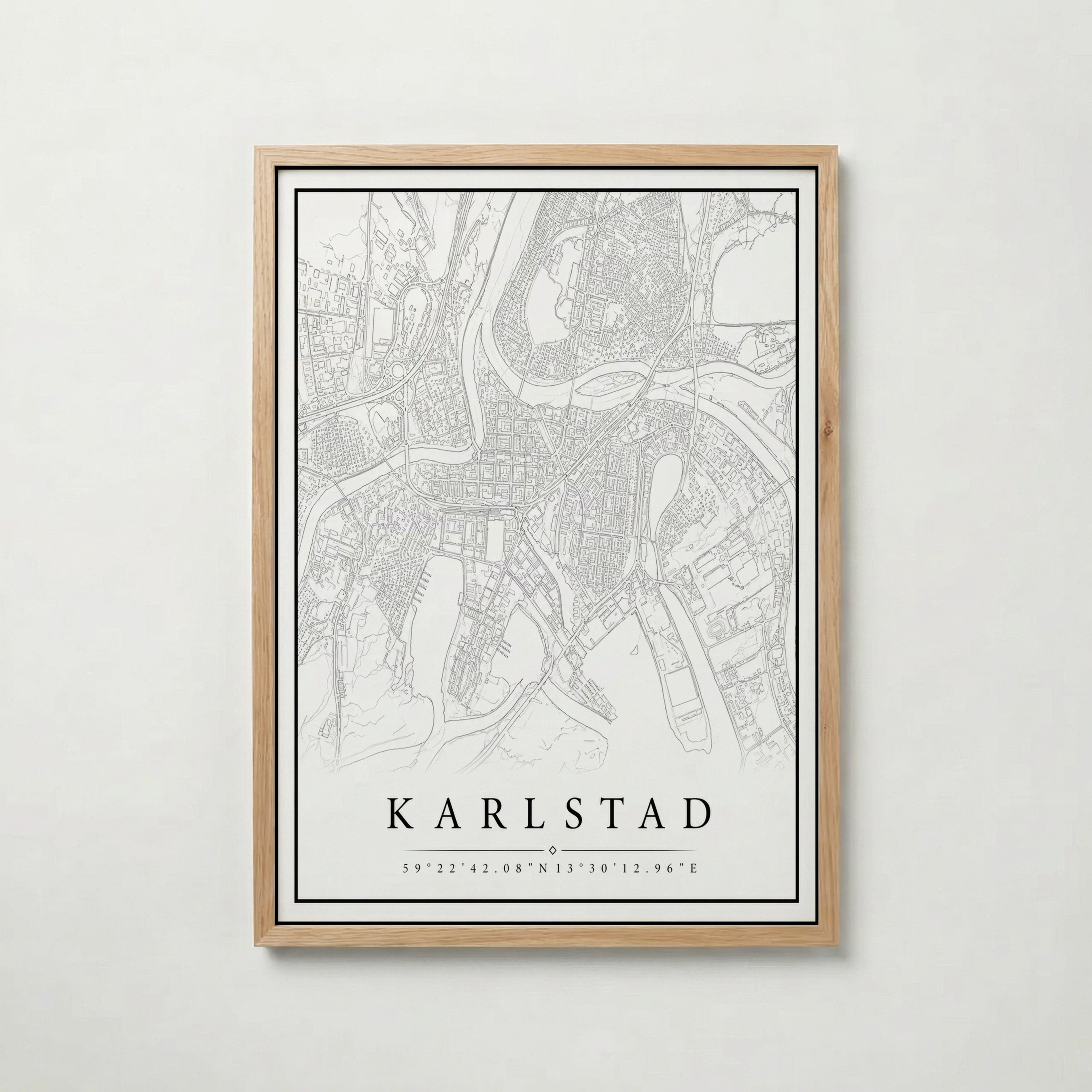 Karlstad Karta Poster
