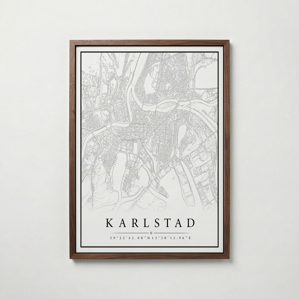 Karlstad Karta Poster