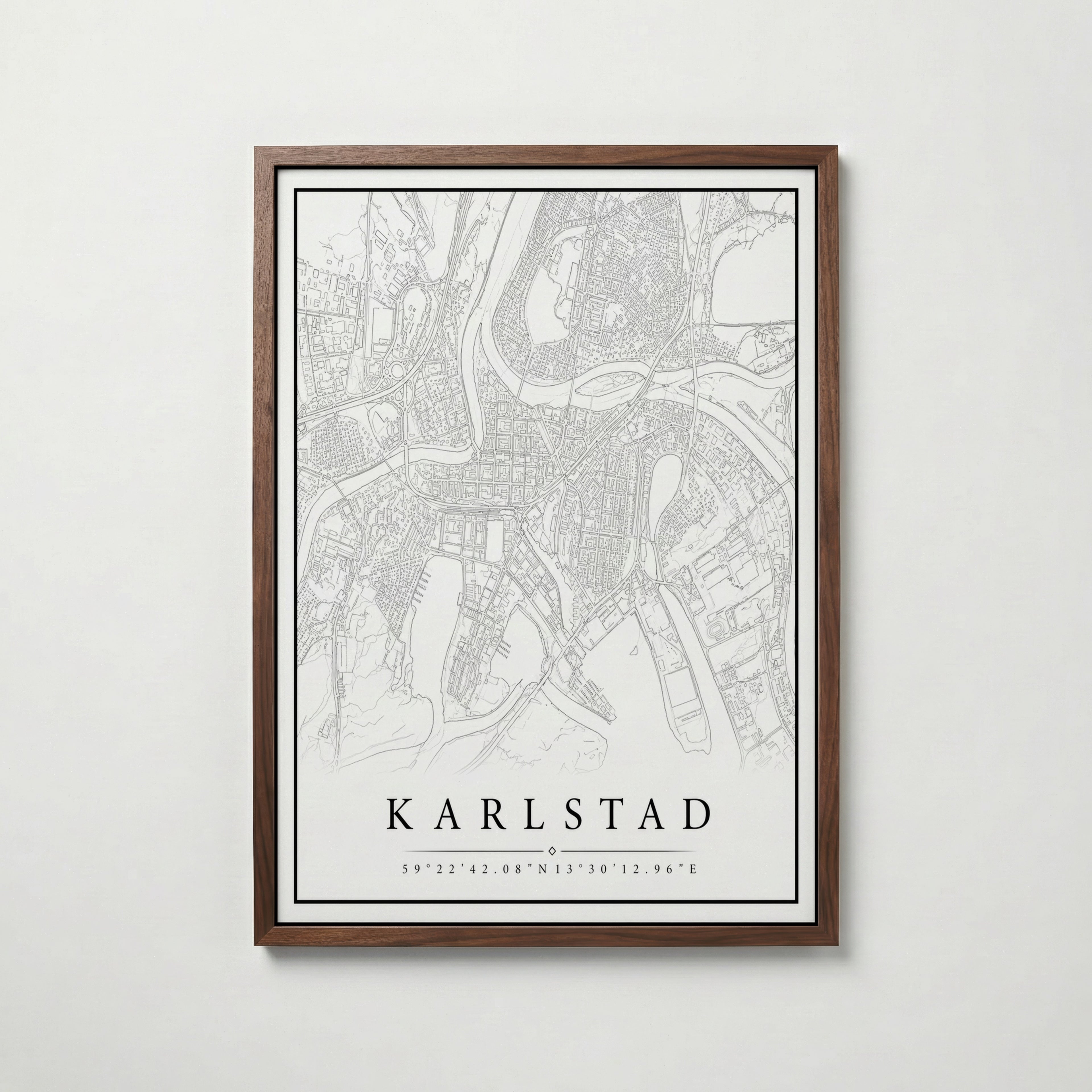 Karlstad Karta Poster