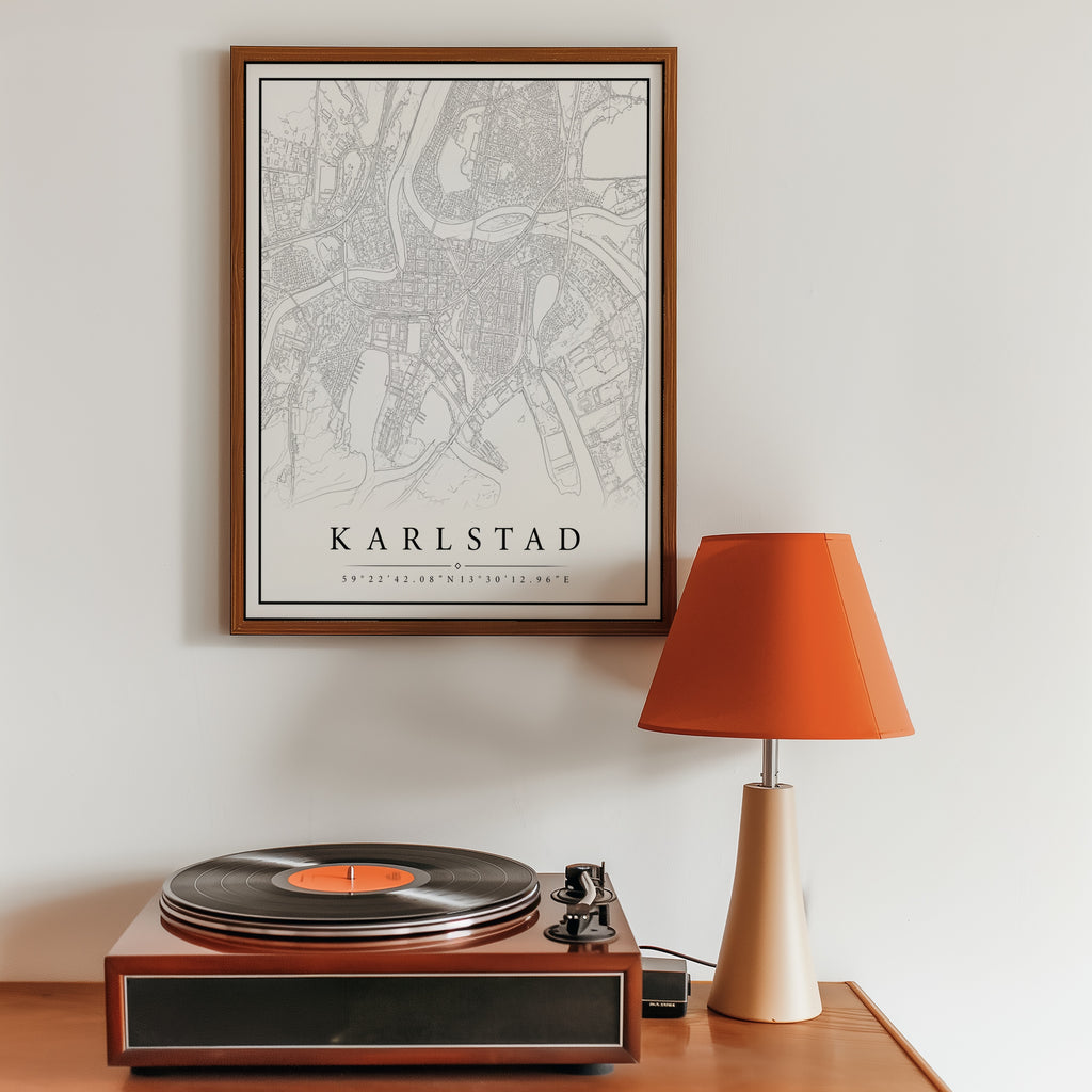 Karlstad Karta Poster