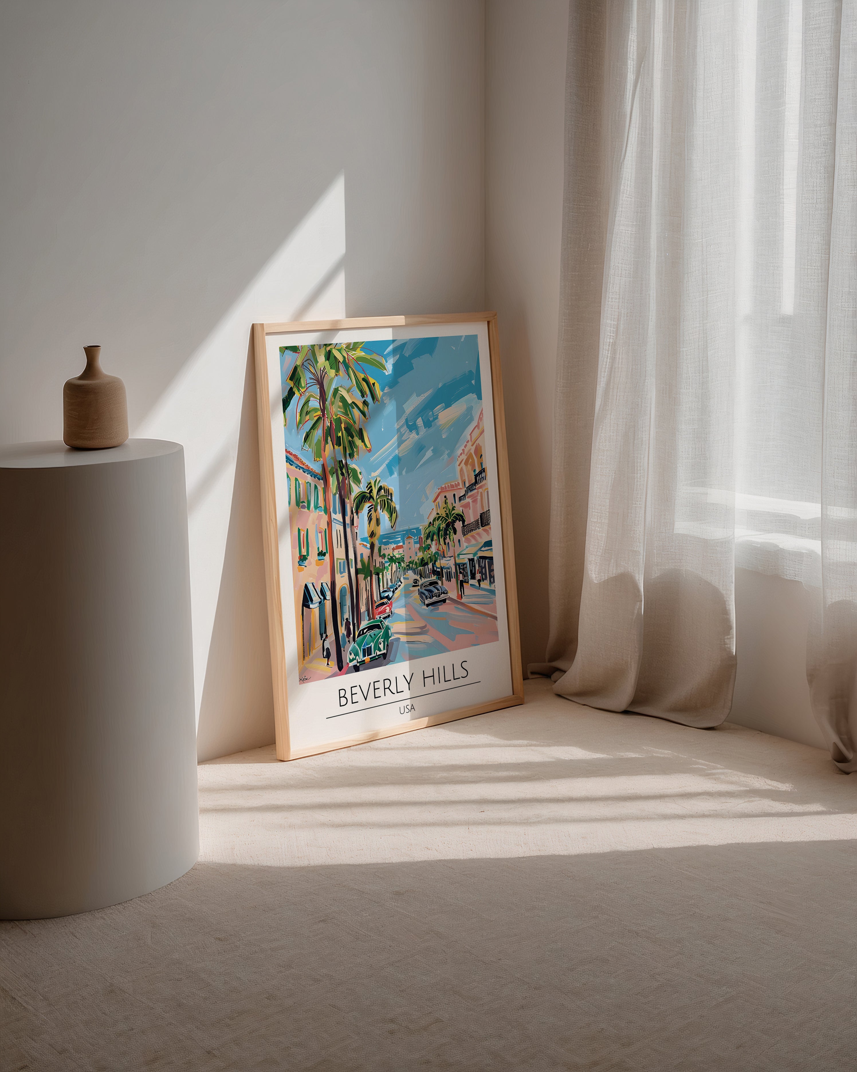 Beverly Hills Palm Drive Poster