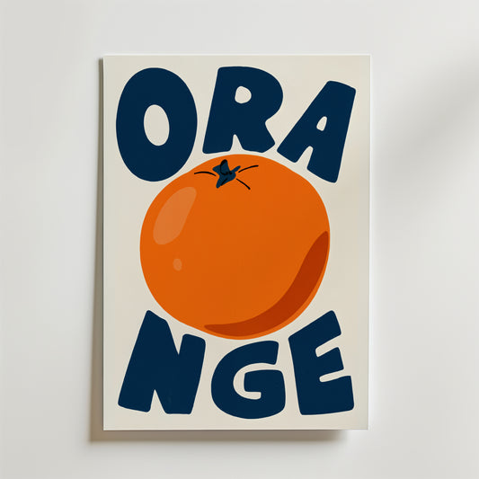 Fresh Citrus Orange Poster