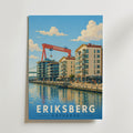 Eriksberg Göteborg affisch inramad i neutral ram – konsttryck från Bozetto – nr 1