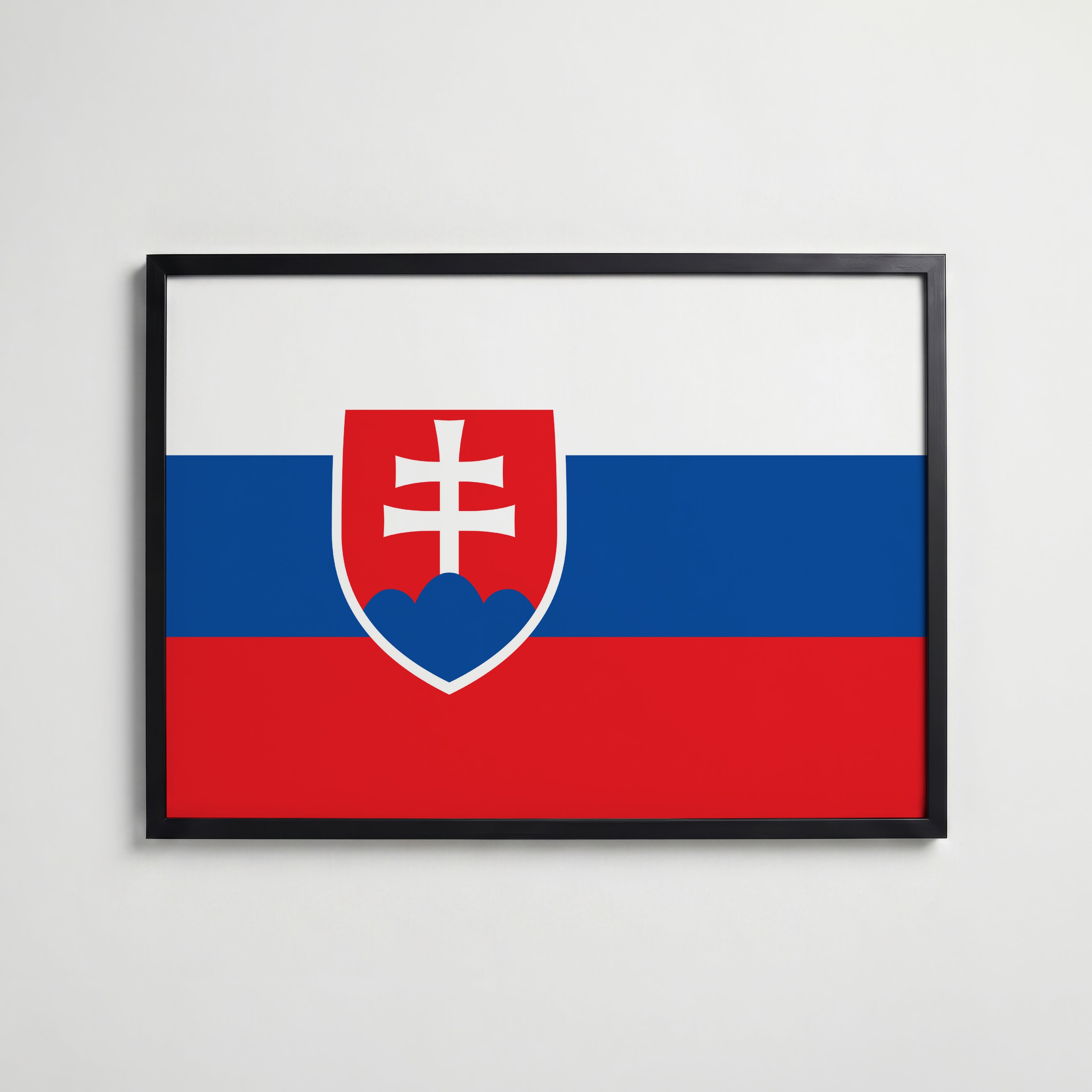 Slovakia National Flag Poster affisch – köp poster online – Bozetto väggdekoration