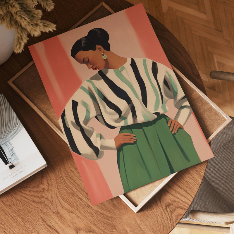 Striped Confidence Poster