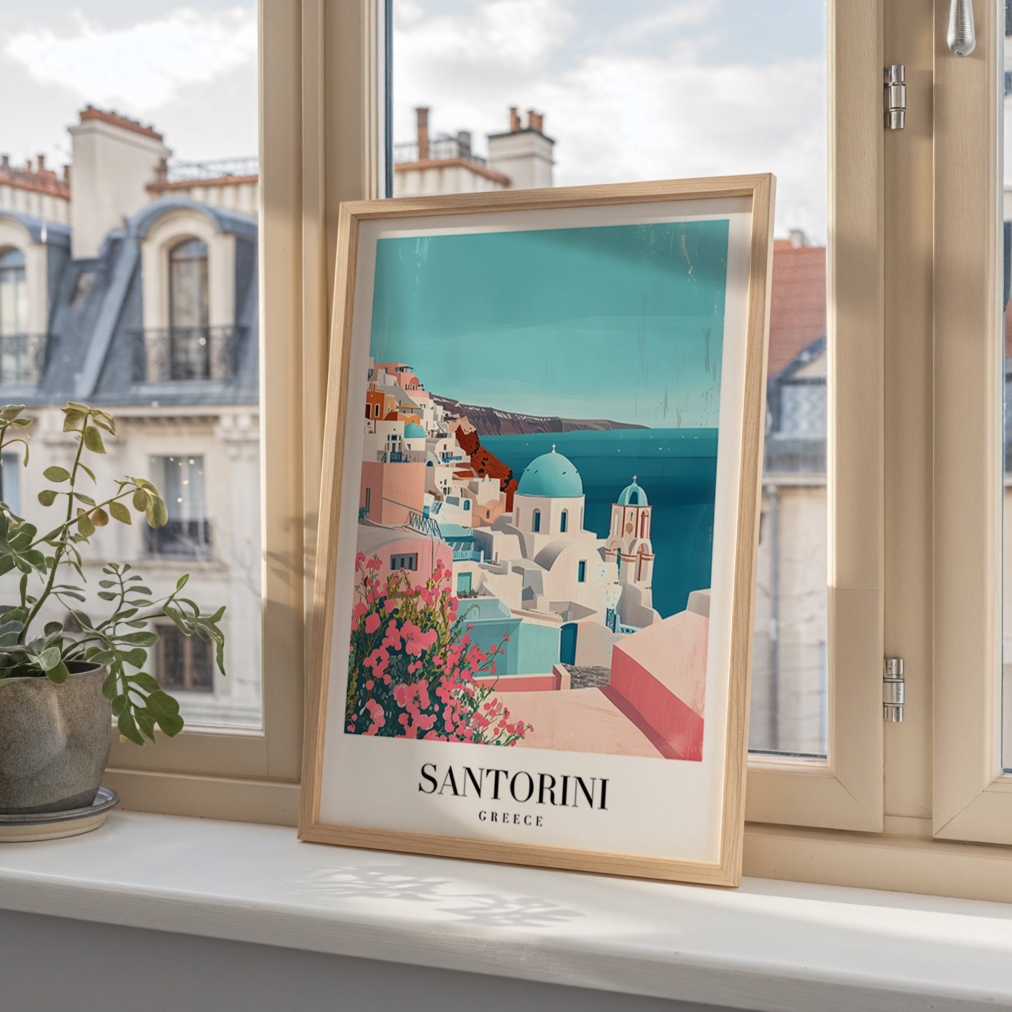 The Santorini Poster