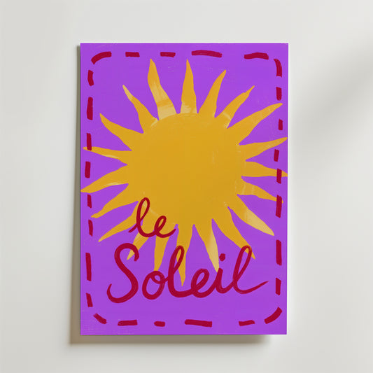 Le Soleil Sun Poster