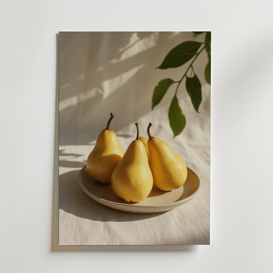 Elegant Pear Poster