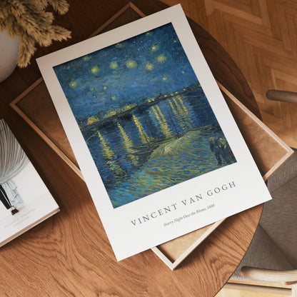 Van Gogh Starry Night Over Rhone Poster