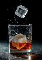 Whiskey In Motion Drink Poster