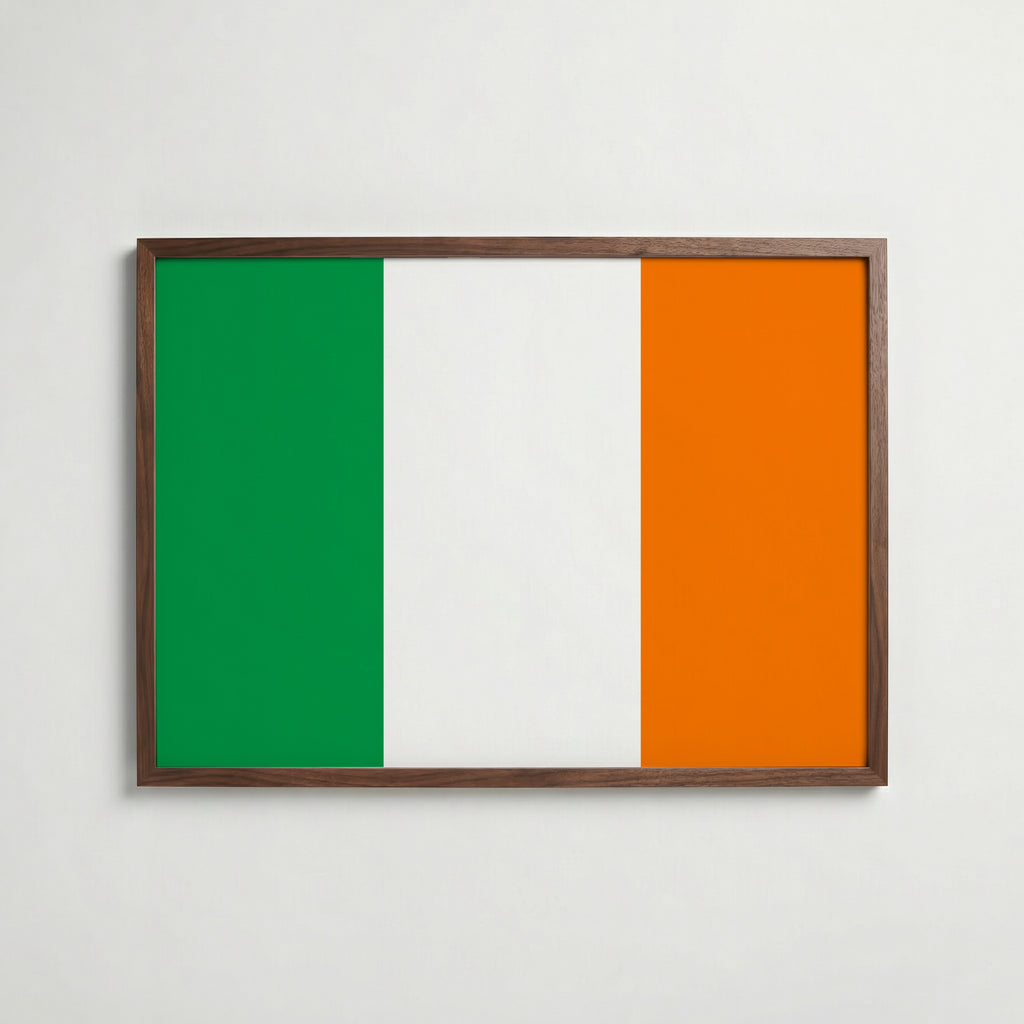 Ireland National Flag Poster poster – väggdekoration för hemmet – köp hos Bozetto