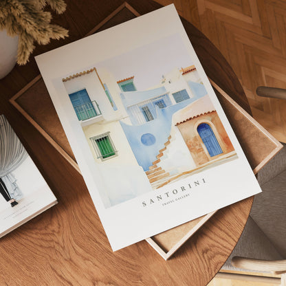 Santorini Silence Poster