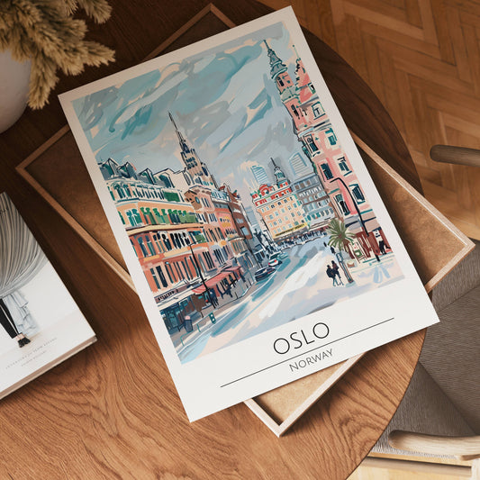 Oslo Historic Avenue Poster