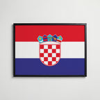 Croatia National Flag Poster affisch – köp poster online – Bozetto väggdekoration